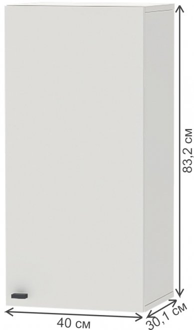 Шкаф навесной МС Квадро Ан-3 миндаль