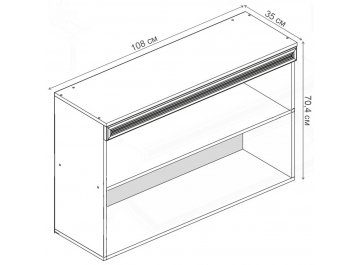 Шкаф навесной Ливорно ЛН-3