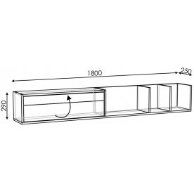 Шкаф навесной Матера модель 3