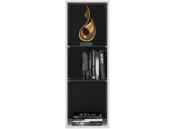 Шкаф-пенал Shine белый / белый глянец