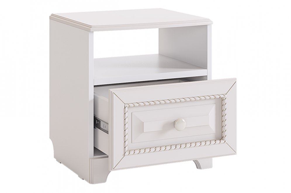 Белла Тумба прикроватная белый/джелато софт