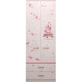 Шкаф для одежды Принцесса 20 с ящиком