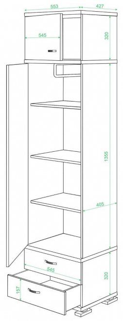 Шкаф КС-10 нельсон