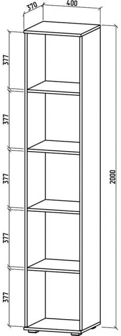 Шкаф Тунис-1 дуб сонома / белый