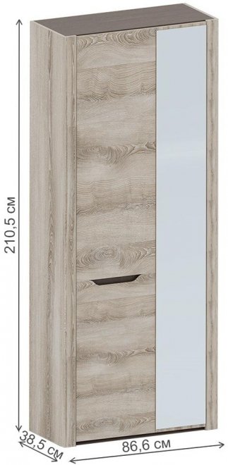 Шкаф Афина мод.А12а ясень таормина