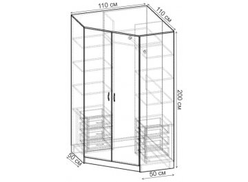 Шкаф Alisa-3 ШРУ.006.1100-01