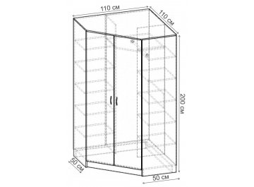 Шкаф Alisa-6 ШРУ.009.1100-01