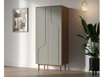 Распашной шкаф Арка (Arka) AR12-f2 Темно-бежевый