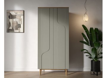 Распашной шкаф Арка (Arka) AR13-F2 Темно-бежевый