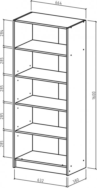 Шкаф Август-2 бельевой белый
