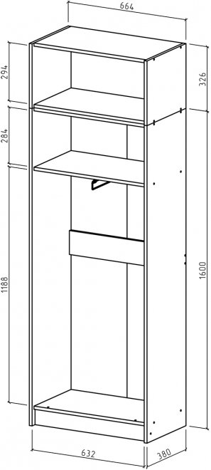 Шкаф Август-3 платяной с антресолью дуб сонома
