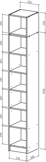 Шкаф Август-4 бельевой с антресолью дуб сонома