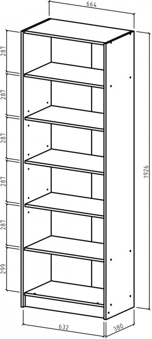 Шкаф Август-5 бельевой белый