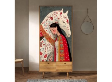 Шкаф распашной Бербер (Berber) BB16/Art13 разноцветный