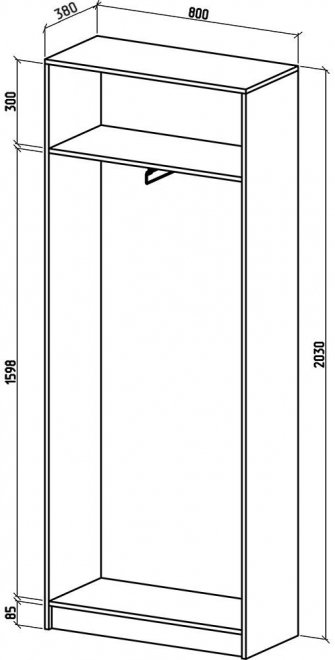 Шкаф Бостон-6 белый