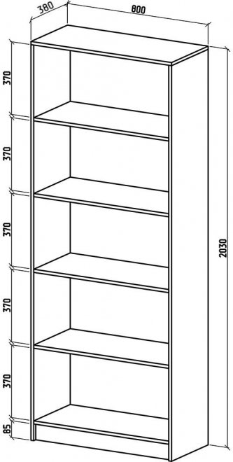 Шкаф Бостон-7 дуб молочный