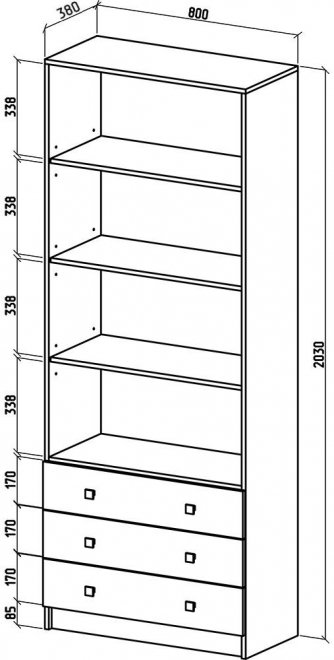 Шкаф Бостон-9 белый