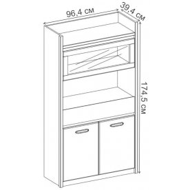 Шкаф   Джаз 1V2D1S