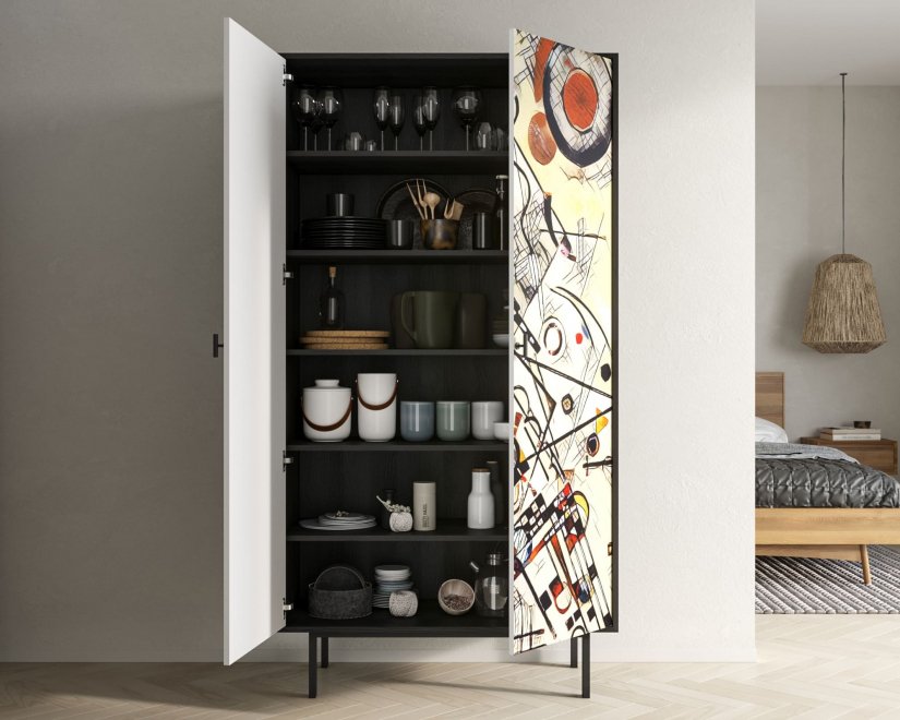 Шкаф Эмерсон (Emerson) EM091/Print_01 черный