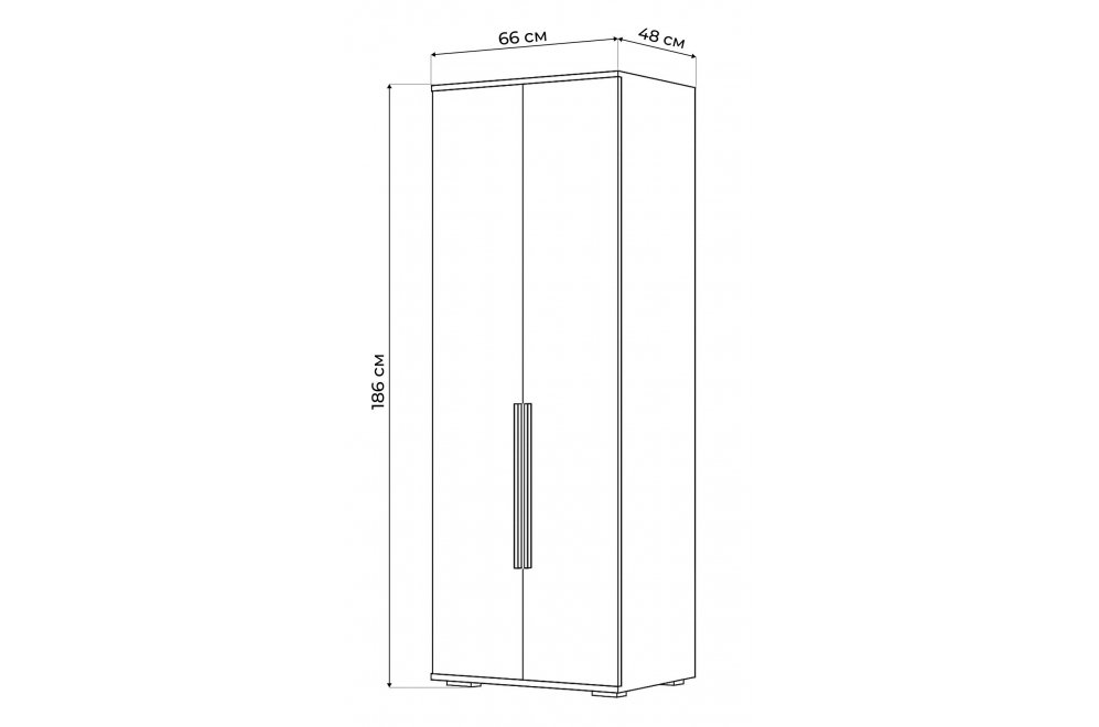 Шкаф Филеста 2-ств. белый
