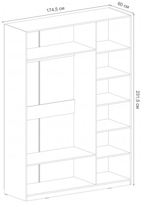 Шкаф Глазго таксония с обрамлением
