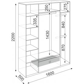 Шкаф Глэдис М24
