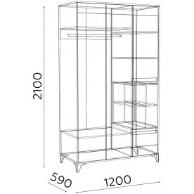 Шкаф Гринвич модель 9