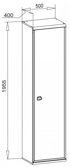 Шкаф Индиана JREG1D сосна каньйон