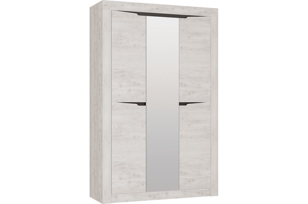 Шкаф Леонардо ШК-35 бетон пайн светлый / бетон пайн светлый / графит