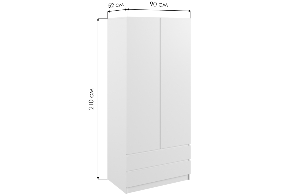 Шкаф Мадера ШМ ЛДСП графит новый