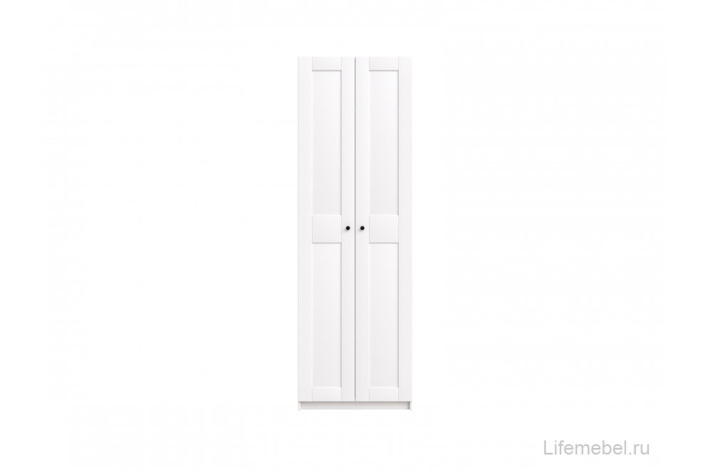 Шкаф Макс двухдверный узкий белый
