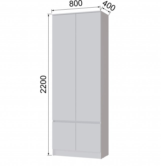 Шкаф Мэнкс 80 белый