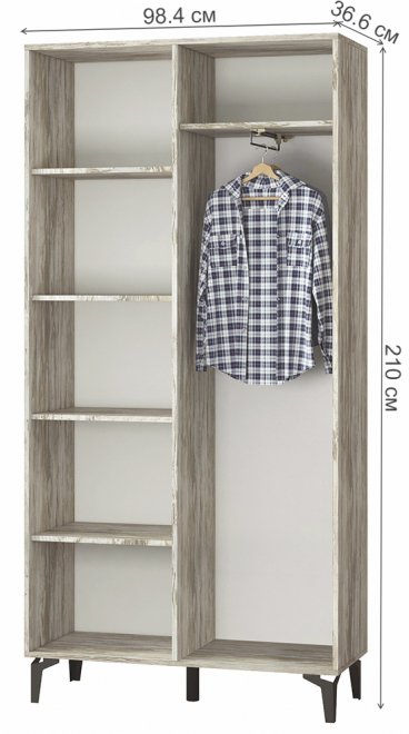 Шкаф Милан артвуд темный