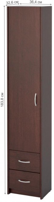 Шкаф Милана-14 левый венге