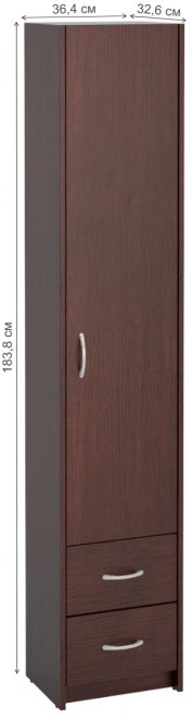 Шкаф Милана-14 правый венге