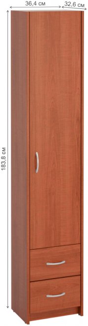 Шкаф Милана-14 правый вишня