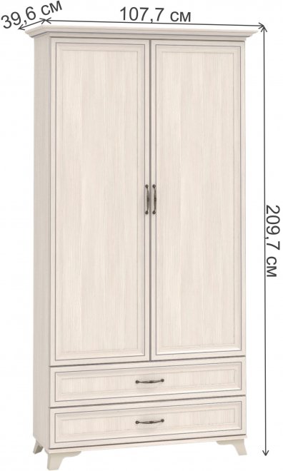 Шкаф Мирелла бодега светлый с полками