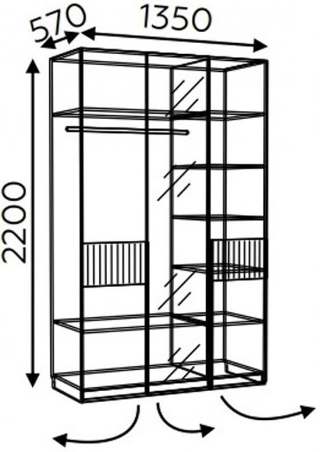 Шкаф Моника 8 авелано