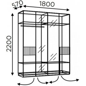 Шкаф Моника 9