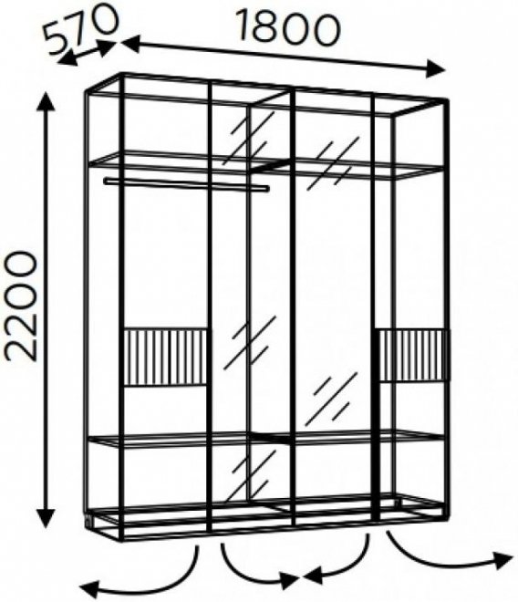 Шкаф Моника 9 авелано