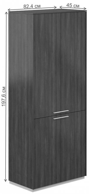 Шкаф NZ-0301 серый камень / бренсон трюфель