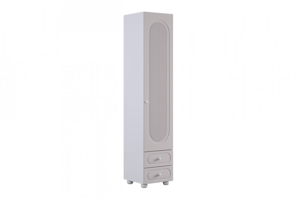 Шкаф однодверный Милана белое дерево / сакура