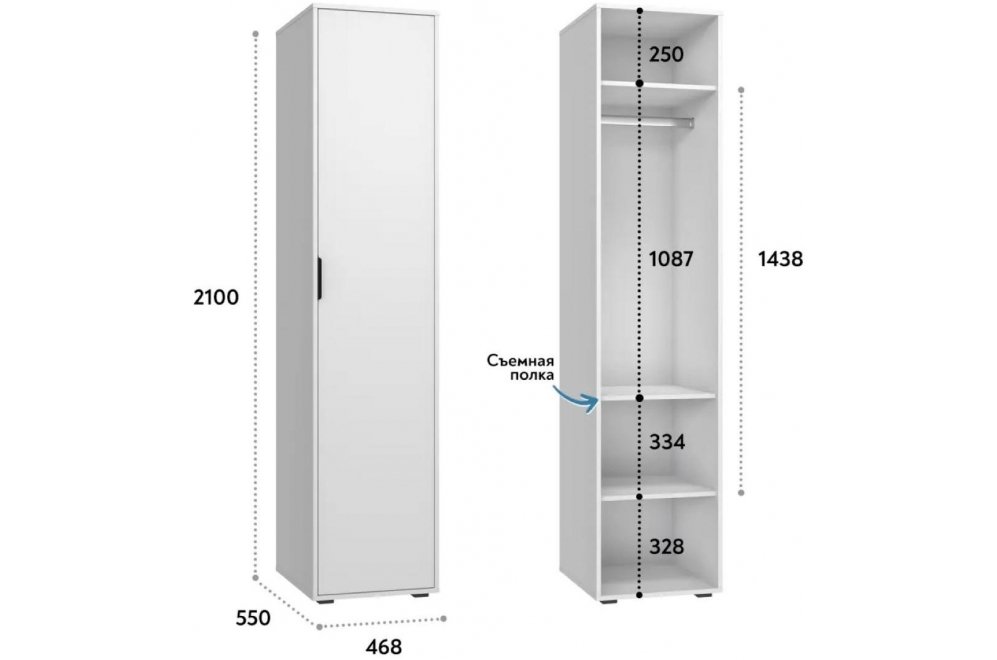 Шкаф Оптима ОП-02 белый структурный / меренга