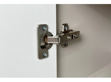 Распашной шкаф Рич кашемир / фрапучино матовый / черный