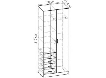 Шкаф Рио-2.15 ШР.057.800-01