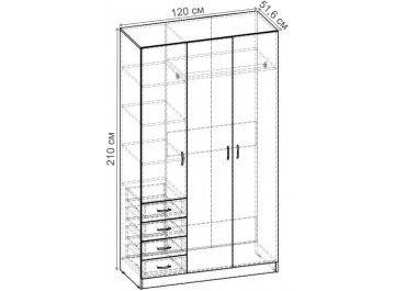 Шкаф Рио-3.5 ШР.062.1200-01