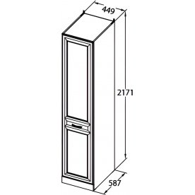 Шкаф Сабрина СМ-307.07.010L левый