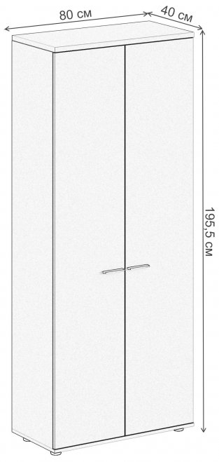 Шкаф SG.811.WH.OD белый / дуб темный