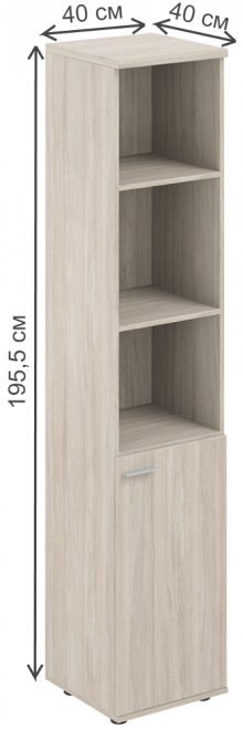 Шкаф SG.852 правый дуб светлый