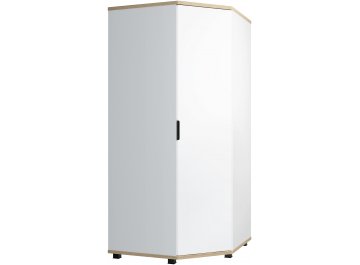 Распашной шкаф Скайлайт СЛ-1К блэквуд ячменный / белый / меренга